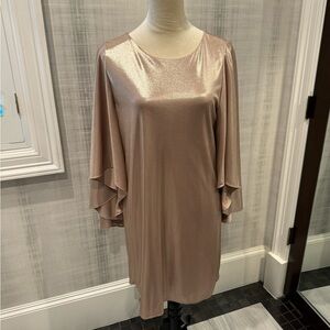 Halston shimmer dress